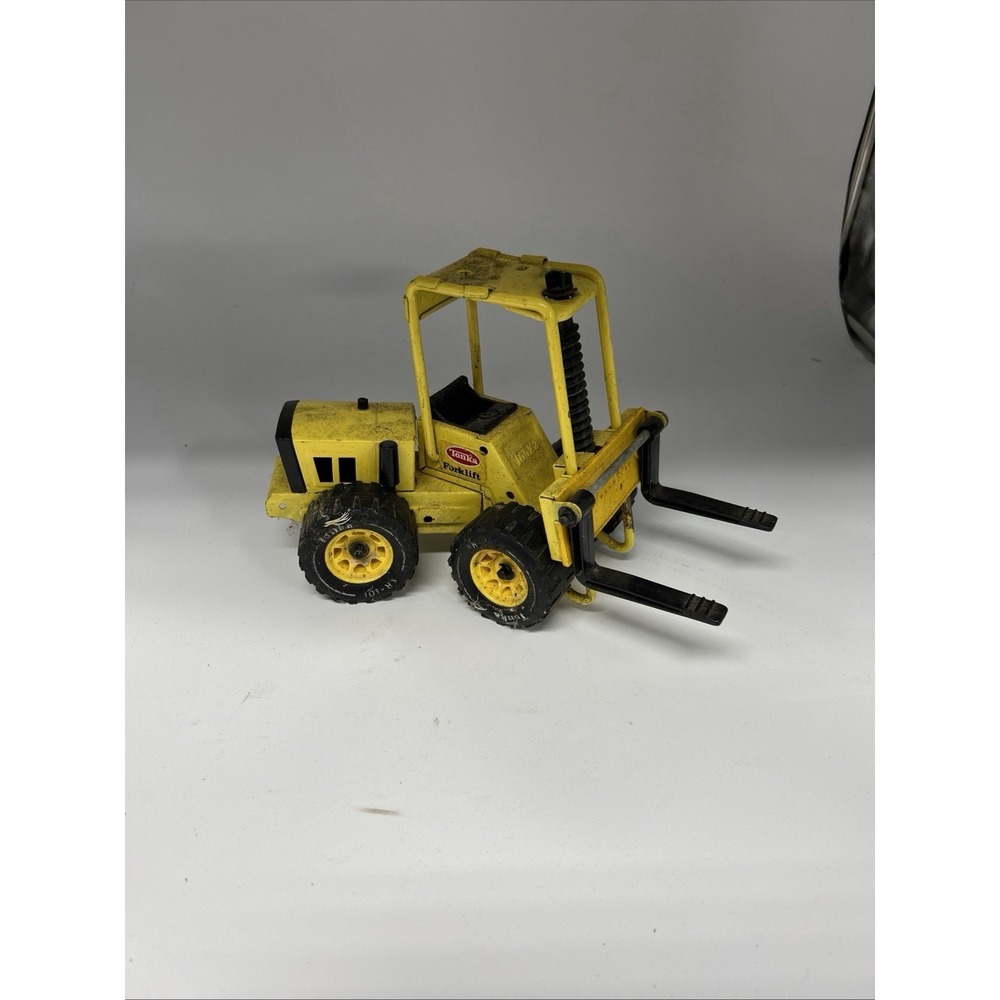 Mighty Tonka Yellow Fork Lift XMB-975 VINTAGE Construction Toy